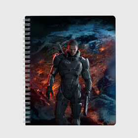 Тетрадь с принтом Mass Effect 3 , 100% бумага | 48 листов, плотность листов — 60 г/м2, плотность картонной обложки — 250 г/м2. Листы скреплены сбоку удобной пружинной спиралью. Уголки страниц и обложки скругленные. Цвет линий — светло-серый
 | action | edition | rpg | shooter | special | геты | жнецы | инженер | разведчик | солдат | страж | цербер | штурмовик | шутер