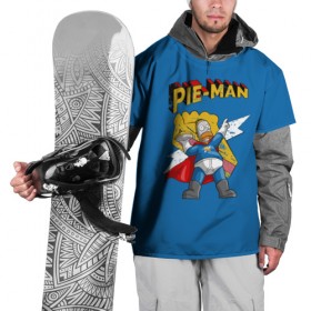Накидка на куртку 3D с принтом Гомер Супергерой , 100% полиэстер |  | 