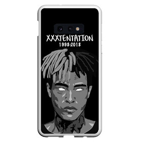 Чехол для Samsung S10E с принтом Xxxtentation RIP , Силикон | Область печати: задняя сторона чехла, без боковых панелей | Тематика изображения на принте: at | i | look | me | p | r | r.i.p. | revenge | rip | x | xtentation | xxx | рэп