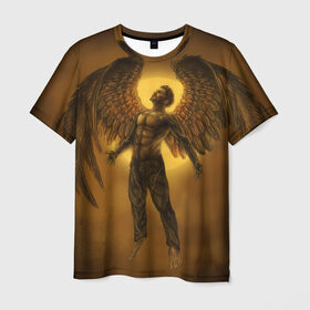 Мужская футболка 3D с принтом Deus Ex: Human Revolution , 100% полиэфир | прямой крой, круглый вырез горловины, длина до линии бедер | Тематика изображения на принте: action | rpg | ангел | бог | детройт | из | киберпанк | революция | стелс | человечества | экшен