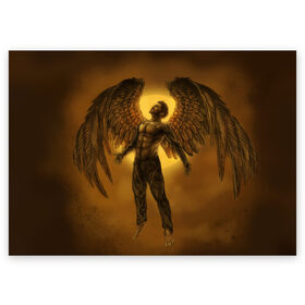 Поздравительная открытка с принтом Deus Ex: Human Revolution , 100% бумага | плотность бумаги 280 г/м2, матовая, на обратной стороне линовка и место для марки
 | Тематика изображения на принте: action | rpg | ангел | бог | детройт | из | киберпанк | революция | стелс | человечества | экшен