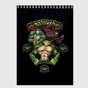 Скетчбук с принтом Battletoads ( Боевые Жабы ) , 100% бумага
 | 48 листов, плотность листов — 100 г/м2, плотность картонной обложки — 250 г/м2. Листы скреплены сверху удобной пружинной спиралью | 1991 | 90 е | 90 х | battletoads | dendy | game | nintendo | sega | боевые жабы | денди | игра | мутанты | нинтендо | приставка | сега