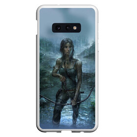 Чехол для Samsung S10E с принтом Tomb Raider Лара Крофт , Силикон | Область печати: задняя сторона чехла, без боковых панелей | adventure | lara croft | tomb rider | археолог | гробниц | крофт | лара | приключения | расхитительница