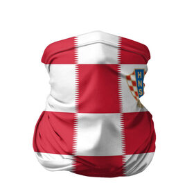 Бандана-труба 3D с принтом Форма Хорватии , 100% полиэстер, ткань с особыми свойствами — Activecool | плотность 150‒180 г/м2; хорошо тянется, но сохраняет форму | football | sport | команды чм | сборная хорватии | сборные по футболу | сборные чм | футбол | хорватия | чемпионат мира