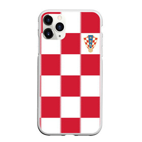 Чехол для iPhone 11 Pro Max матовый с принтом Форма Хорватии , Силикон |  | football | sport | команды чм | сборная хорватии | сборные по футболу | сборные чм | футбол | хорватия | чемпионат мира