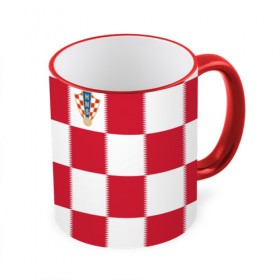 Кружка 3D с принтом Форма Хорватии , керамика | ёмкость 330 мл | football | sport | команды чм | сборная хорватии | сборные по футболу | сборные чм | футбол | хорватия | чемпионат мира