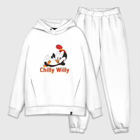 Мужской костюм хлопок OVERSIZE с принтом Chilly Willy ,  |  | chilly | chilly willy | арт | животные | милые | мультфильмы | пингвины | чилли вилли