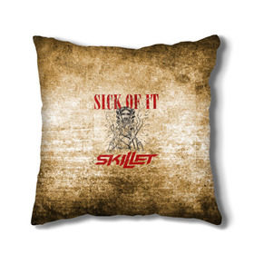 Подушка 3D с принтом Skillet - Sick Of It , наволочка – 100% полиэстер, наполнитель – холлофайбер (легкий наполнитель, не вызывает аллергию). | состоит из подушки и наволочки. Наволочка на молнии, легко снимается для стирки | skilet | skillet | альтернативный | гранж | группа | джен леджер | джон купер | индастриал | кори купер | метал | ню | пост | рок | сет моррисон | симфоник | скилет | хард | христианский