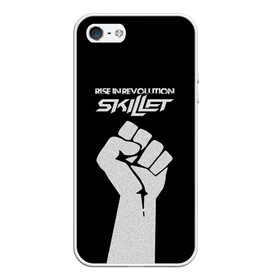 Чехол для iPhone 5/5S матовый с принтом Rise in revolution - Skillet , Силикон | Область печати: задняя сторона чехла, без боковых панелей | Тематика изображения на принте: skilet | skillet | альтернативный | гранж | группа | джен леджер | джон купер | индастриал | кори купер | метал | ню | пост | рок | сет моррисон | симфоник | скилет | хард | христианский