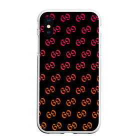 Чехол для iPhone XS Max матовый с принтом 6IX9INE 69 , Силикон | Область печати: задняя сторона чехла, без боковых панелей | 6ix9ine | sixnine | tekashi