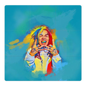 Магнитный плакат 3Х3 с принтом 6IX9INE PAINTS , Полимерный материал с магнитным слоем | 9 деталей размером 9*9 см | Тематика изображения на принте: 6ix9ine | sixnine | tekashi