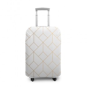Чехол для чемодана 3D с принтом Красивая геометрия , 86% полиэфир, 14% спандекс | двустороннее нанесение принта, прорези для ручек и колес | геометрия | треугольники