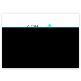 Поздравительная открытка с принтом Detroit AX400 , 100% бумага | плотность бумаги 280 г/м2, матовая, на обратной стороне линовка и место для марки
 | 2038 | connor | dbh | detroit | gamer | kara | андроид | девиант | детройт | кара | квест | коннор | маркус