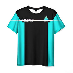 Мужская футболка 3D с принтом Detroit RK900 , 100% полиэфир | прямой крой, круглый вырез горловины, длина до линии бедер | 2038 | connor | dbh | detroit | gamer | kara | андроид | девиант | детройт | кара | квест | коннор | маркус