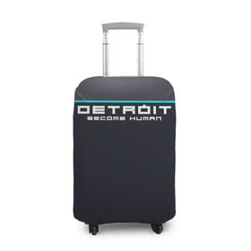 Чехол для чемодана 3D с принтом Detroit become human , 86% полиэфир, 14% спандекс | двустороннее нанесение принта, прорези для ручек и колес | 