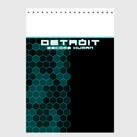 Скетчбук с принтом Detroit become human , 100% бумага
 | 48 листов, плотность листов — 100 г/м2, плотность картонной обложки — 250 г/м2. Листы скреплены сверху удобной пружинной спиралью | 2038 | connor | dbh | detroit | gamer | kara | андроид | девиант | детройт | кара | квест | коннор | маркус