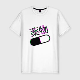 Мужская футболка премиум с принтом MIRRORS Sad Japanese Aesthetic , 92% хлопок, 8% лайкра | приталенный силуэт, круглый вырез ворота, длина до линии бедра, короткий рукав | Тематика изображения на принте: 