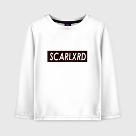 Детский лонгслив хлопок с принтом scarlxrd_black , 100% хлопок | круглый вырез горловины, полуприлегающий силуэт, длина до линии бедер | Тематика изображения на принте: scarlxrd | мариус