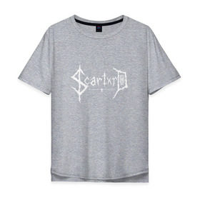 Мужская футболка хлопок Oversize с принтом Scarlxrd_ , 100% хлопок | свободный крой, круглый ворот, “спинка” длиннее передней части | scarlxrd | мариус