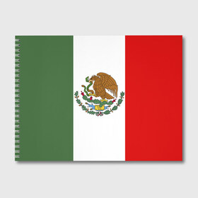 Альбом для рисования с принтом Мексика Чемпионат Мира , 100% бумага
 | матовая бумага, плотность 200 мг. | Тематика изображения на принте: mexico | бразилия | мексика | сборная мексики | футбол | чемпионат мира