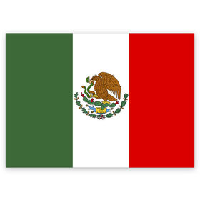 Поздравительная открытка с принтом Мексика Чемпионат Мира , 100% бумага | плотность бумаги 280 г/м2, матовая, на обратной стороне линовка и место для марки
 | Тематика изображения на принте: mexico | бразилия | мексика | сборная мексики | футбол | чемпионат мира
