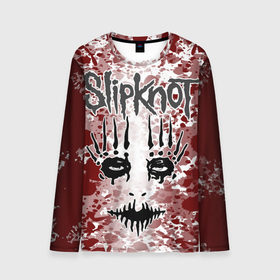 Мужской лонгслив 3D с принтом Slipknot Joey Jordison , 100% полиэстер | длинные рукава, круглый вырез горловины, полуприлегающий силуэт | Тематика изображения на принте: 