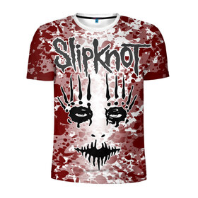 Мужская футболка 3D спортивная с принтом Slipknot Joey Jordison , 100% полиэстер с улучшенными характеристиками | приталенный силуэт, круглая горловина, широкие плечи, сужается к линии бедра | Тематика изображения на принте: 