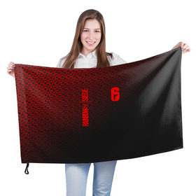 Флаг 3D с принтом RAINBOW SIX SIEGE DIAMOND , 100% полиэстер | плотность ткани — 95 г/м2, размер — 67 х 109 см. Принт наносится с одной стороны | 