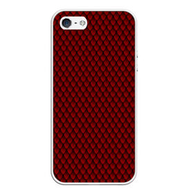 Чехол для iPhone 5/5S матовый с принтом Красный дракон , Силикон | Область печати: задняя сторона чехла, без боковых панелей | смапавпав
