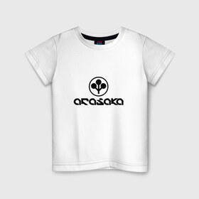 Детская футболка хлопок с принтом ARASAKA   CYBERPUNK 2077 , 100% хлопок | круглый вырез горловины, полуприлегающий силуэт, длина до линии бедер | 