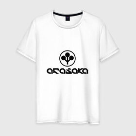 Мужская футболка хлопок с принтом ARASAKA   CYBERPUNK 2077 , 100% хлопок | прямой крой, круглый вырез горловины, длина до линии бедер, слегка спущенное плечо. | 