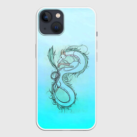 Чехол для iPhone 13 с принтом Дракон Бог Хаку ,  |  | spirited away | миядзаки | хаяо