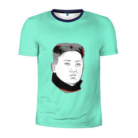 Мужская футболка 3D спортивная с принтом Ким чен ын , 100% полиэстер с улучшенными характеристиками | приталенный силуэт, круглая горловина, широкие плечи, сужается к линии бедра | 