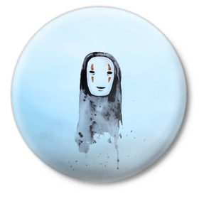 Значок с принтом Унесенные призраками ,  металл | круглая форма, металлическая застежка в виде булавки | spirited away | миядзаки | хаяо