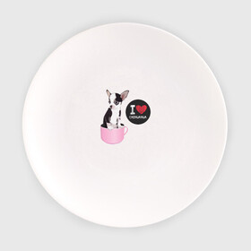 Тарелка с принтом Я люблю Чихуахуа , фарфор | диаметр - 210 мм
диаметр для нанесения принта - 120 мм | с собакой | с чихуахуа | собака | собаки | чихуахуа | я люблю