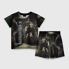 Детский костюм с шортами 3D с принтом BATTLEFIELD 3 ,  |  | Тематика изображения на принте: battlefield | война | игры | оружия | поле битвы | солдат | спецназ | стратегия | тактика | танки | шутер