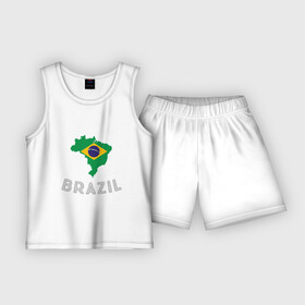 Детская пижама с шортами хлопок с принтом Бразилия ,  |  | brasil | brazil | football | goal | neymar | sport | team | бразилия | гол | игрок | марсело | мяч | неймар | спорт | тренер | футбол | чемпион | чемпионат