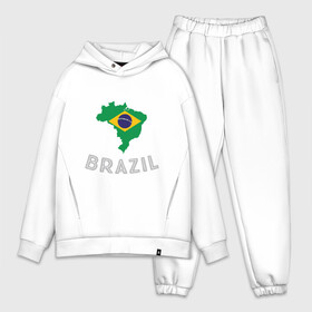 Мужской костюм хлопок OVERSIZE с принтом Бразилия ,  |  | brasil | brazil | football | goal | neymar | sport | team | бразилия | гол | игрок | марсело | мяч | неймар | спорт | тренер | футбол | чемпион | чемпионат