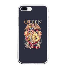 Чехол для iPhone 7Plus/8 Plus матовый с принтом Queen , Силикон | Область печати: задняя сторона чехла, без боковых панелей | paul rodgers | queen | quen | брайан мэй | глэм | группа | джон дикон | квин | королева | куин | меркури | меркьюри | мэркури | поп | роджер тейлор | рок | фредди | фреди | хард | хардрок