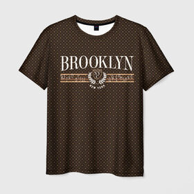 Мужская футболка 3D с принтом Brooklyn , 100% полиэфир | прямой крой, круглый вырез горловины, длина до линии бедер | brooklyn | америка | бруклин | город бруклин | сша | узор | узоры