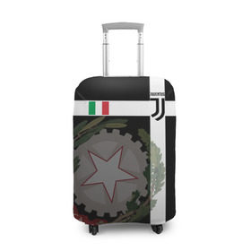 Чехол для чемодана 3D с принтом Juventus - форма , 86% полиэфир, 14% спандекс | двустороннее нанесение принта, прорези для ручек и колес | cr7 | geometry | juve | juventus | ronaldo | texture | геометрия | герб италии | звезда | роналдо | текстура | флаг италии | ювентус