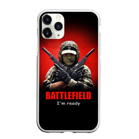 Чехол для iPhone 11 Pro Max матовый с принтом BATTLEFIELD , Силикон |  | battlefield | воин | война | игрок | оружие | солдат | шутер