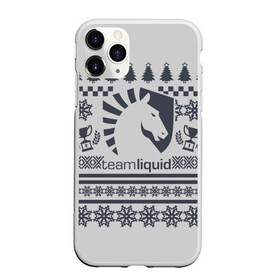 Чехол для iPhone 11 Pro Max матовый с принтом СВИТЕР TEAM LIQUID , Силикон |  | 2019 | blue | cybersport | esport | happy new year | liquid | logo | pro league | team | team liquid | киберспорт | кубок | логотип | новогодние | новый год | тим ликвид | фирменные цвета | чемпионы