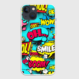 Чехол для iPhone 13 с принтом Поп арт в моде ,  |  | pop art | style | безумство | комикс | лейблы | микс | поп арт | яркие | яркое | яркости