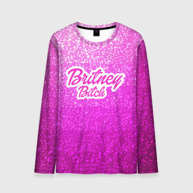 Мужской лонгслив 3D с принтом Britney Bitch _pink , 100% полиэстер | длинные рукава, круглый вырез горловины, полуприлегающий силуэт | baby one more time | britney spears | oops | бритни спирс
