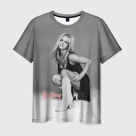 Мужская футболка 3D с принтом Britney _ , 100% полиэфир | прямой крой, круглый вырез горловины, длина до линии бедер | Тематика изображения на принте: baby one more time | britney spears | oops | бритни спирс