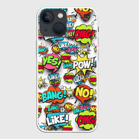 Чехол для iPhone 13 mini с принтом POP ART FASHION | ПОП АРТ ,  |  | pop art | style | безумство | комикс | лейблы | микс | поп арт | яркие | яркое | яркости