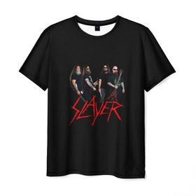 Мужская футболка 3D с принтом Slayer , 100% полиэфир | прямой крой, круглый вырез горловины, длина до линии бедер | slayer | гэри холт | керри кинг | музыка | пол бостаф | рок группа | слаер | слайер | слеар | слеер | слейр | слеяр | том арайа | хеви