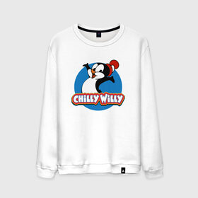 Мужской свитшот хлопок с принтом Чилли Вилли , 100% хлопок |  | chili vili | chilli willi | chilly willy | пингвин | пингвиненок | чили вили | чилли вилли