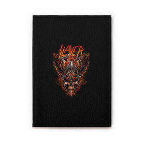 Обложка для автодокументов с принтом Slayer , натуральная кожа |  размер 19,9*13 см; внутри 4 больших “конверта” для документов и один маленький отдел — туда идеально встанут права | Тематика изображения на принте: slayer | гэри холт | керри кинг | пентаграмма | пол бостаф | рок группа | слаер | слайер | слеар | слеер | слейр | слеяр | том арайа | хеви